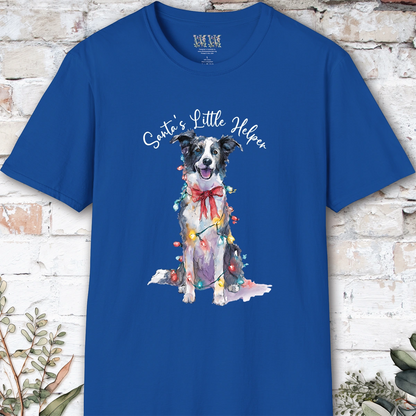 Border Collie #1 Santa's little helper, unisex T shirt