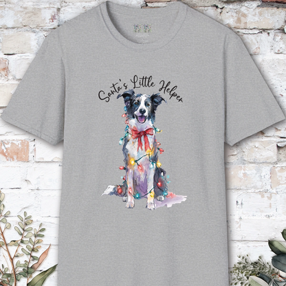 Border Collie #1 Santa's little helper, unisex T shirt