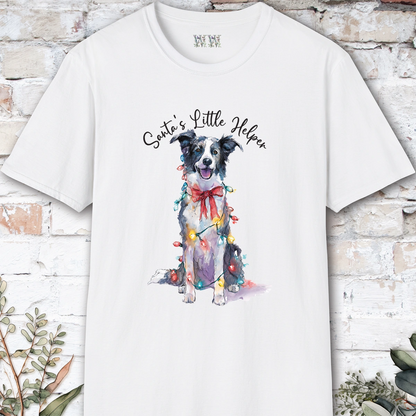 Border Collie #1 Santa's little helper, unisex T shirt