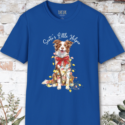 Border Collie #3 Santa's little helper, unisex T shirt