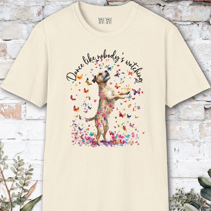 Border Terrier "Dance like nobody's watching" unisex T shirt