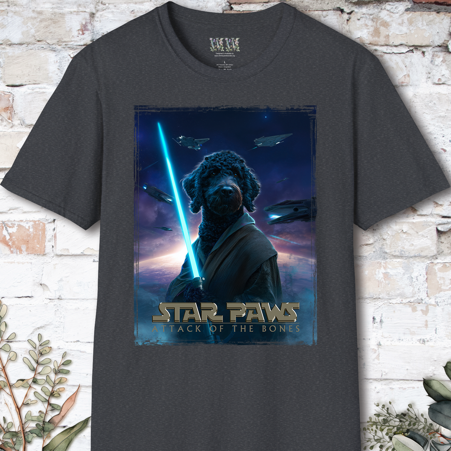 Bordoodle Star Paws Unisex T shirt
