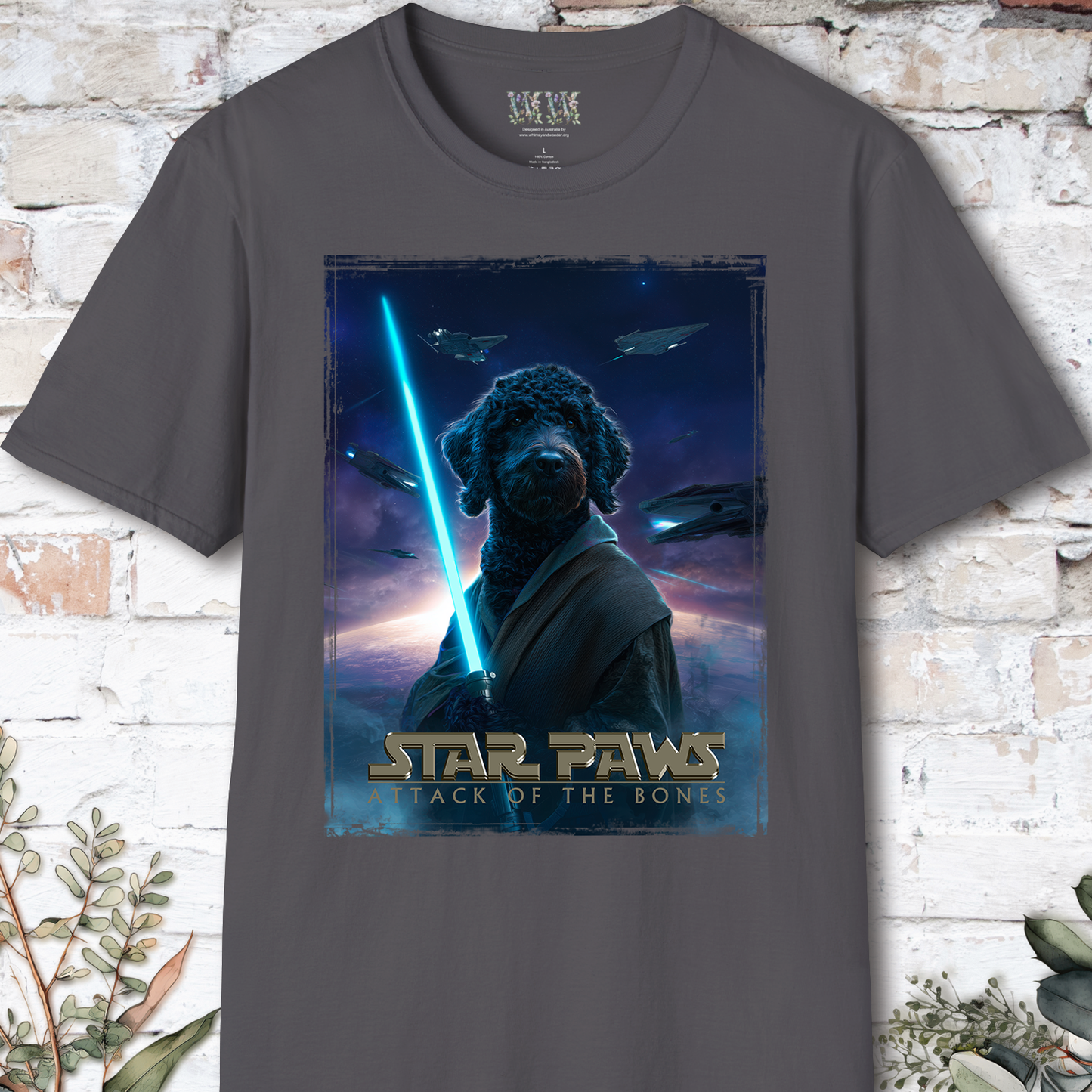Bordoodle Star Paws Unisex T shirt