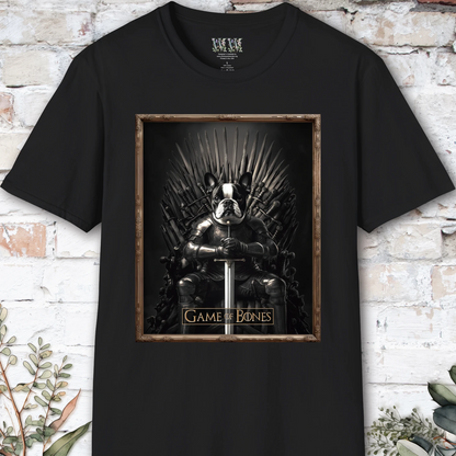 Boston Terrier, Game of Bones, unisex T shirt