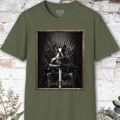 Boston Terrier, Game of Bones, unisex T shirt