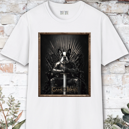 Boston Terrier, Game of Bones, unisex T shirt
