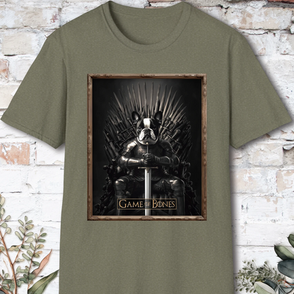 Boston Terrier, Game of Bones, unisex T shirt