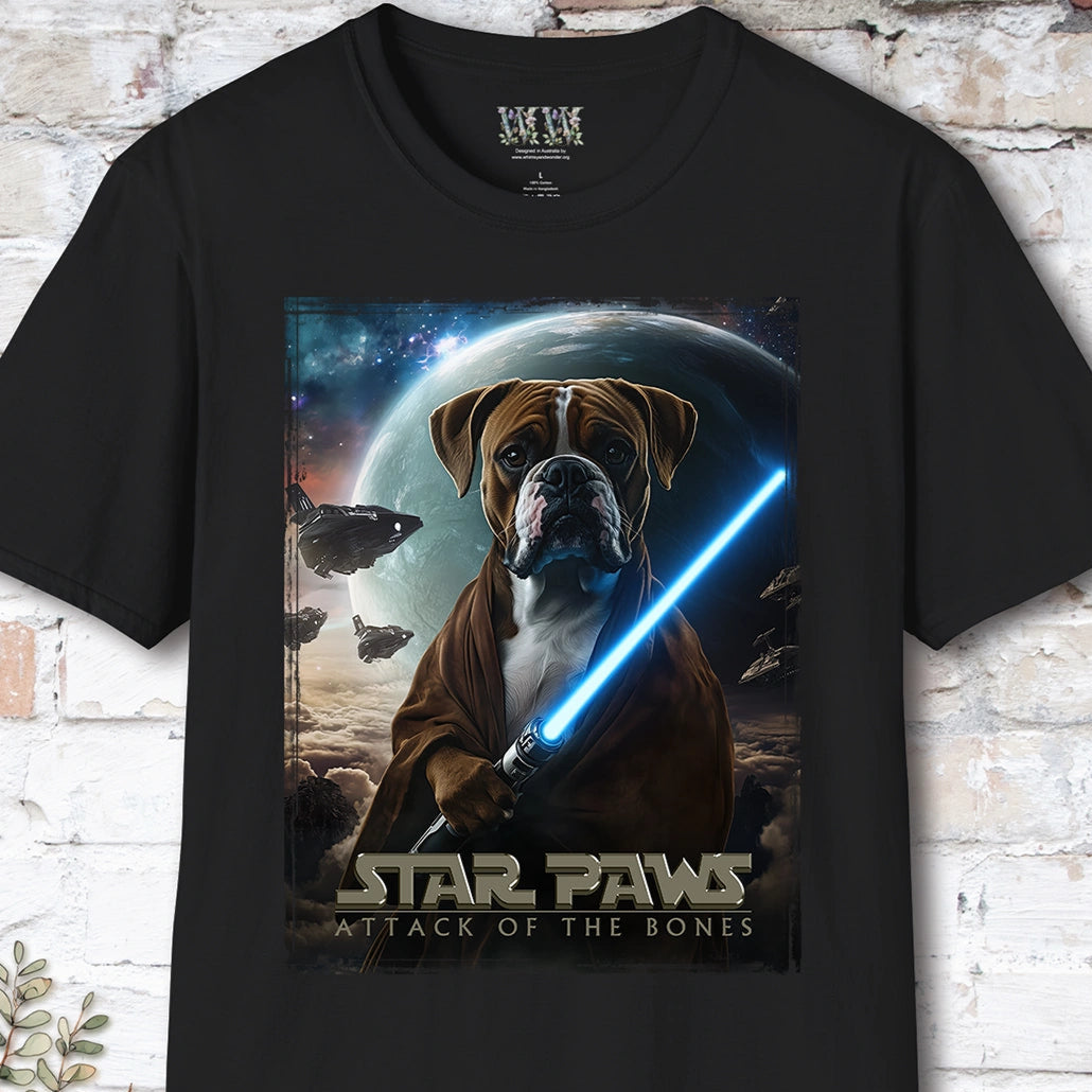 Boxer #1 Star Paws Unisex T shirt
