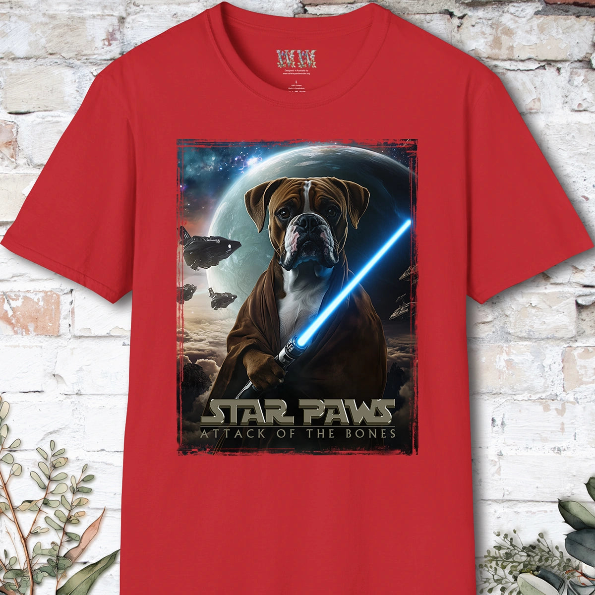 Boxer #1 Star Paws Unisex T shirt