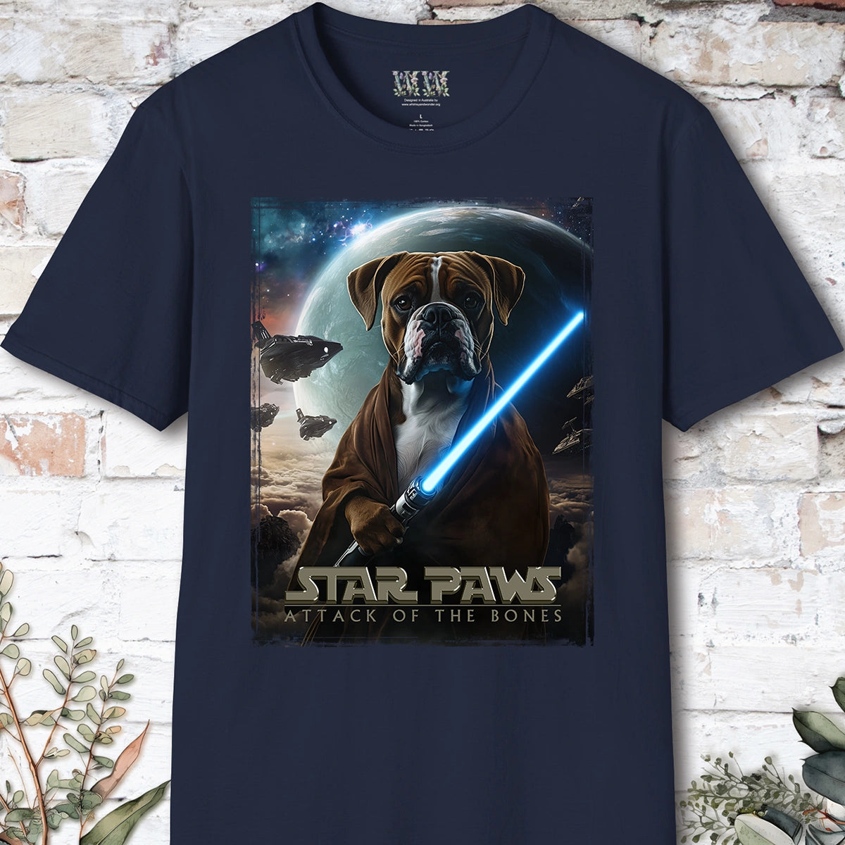Boxer #1 Star Paws Unisex T shirt