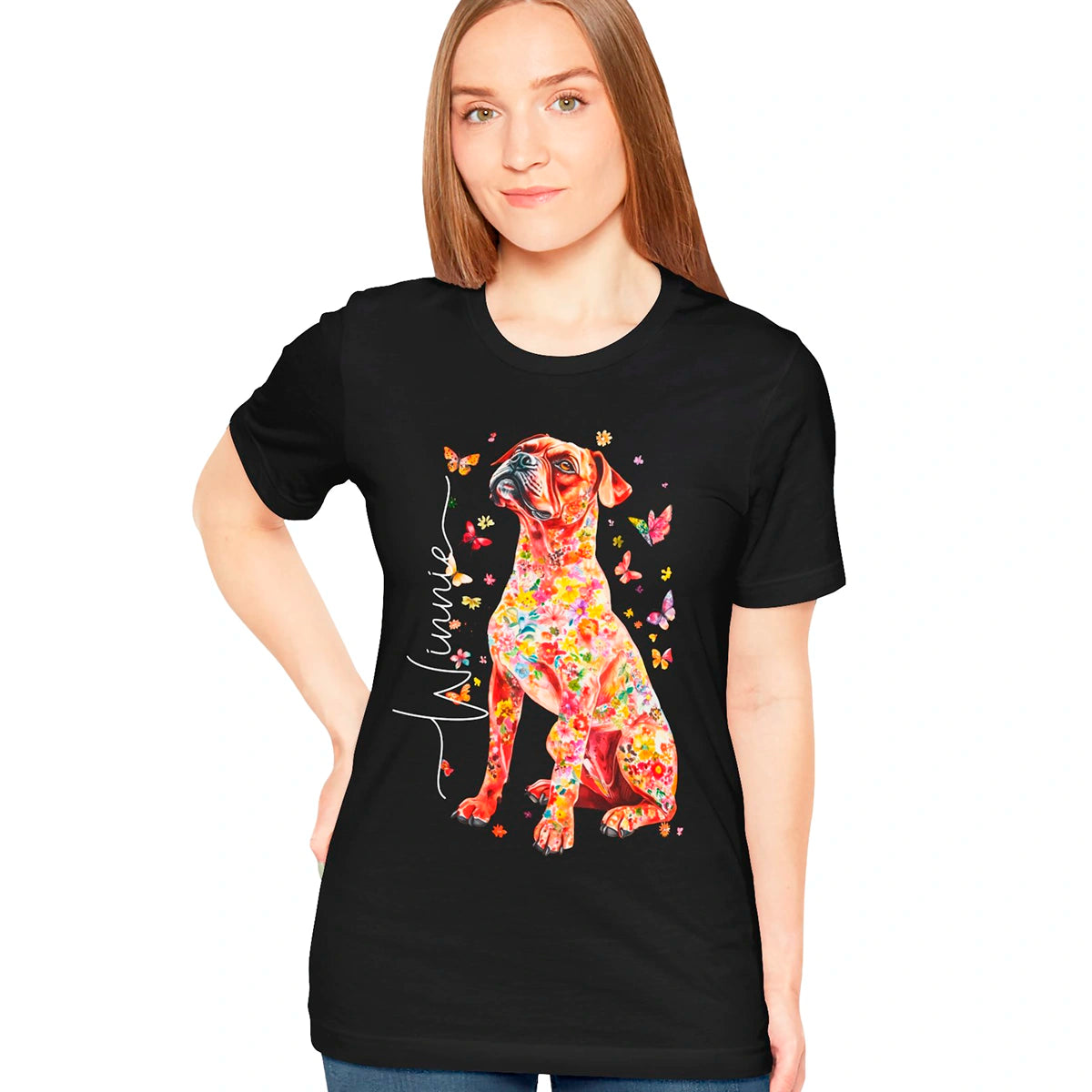 Boxer #2 Floral Personalized T shirt