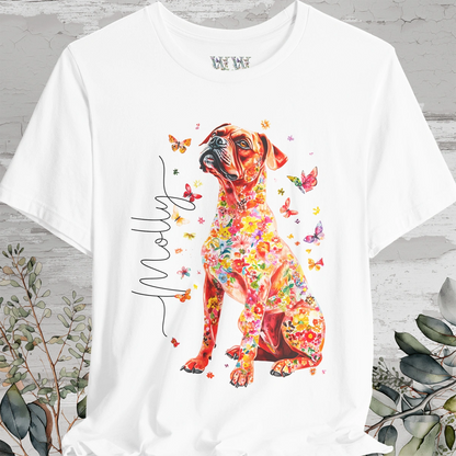 Boxer #2 Floral Personalized T shirt