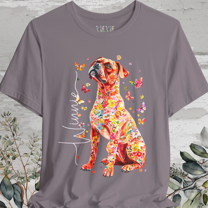 Boxer #2 Floral Personalized T shirt