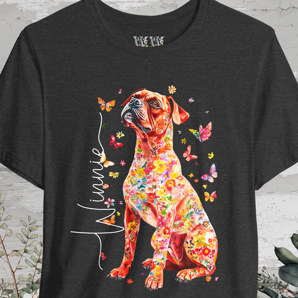 Boxer #2 Floral Personalized T shirt