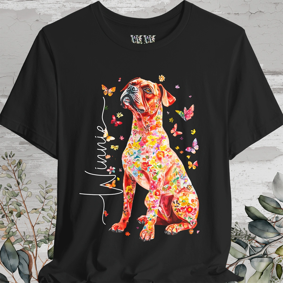 Boxer #2 Floral Personalized T shirt