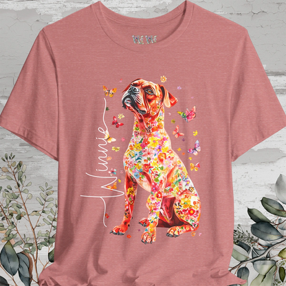 Boxer #2 Floral Personalized T shirt