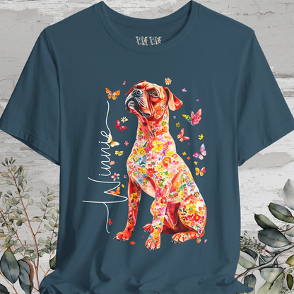 Boxer #2 Floral Personalized T shirt