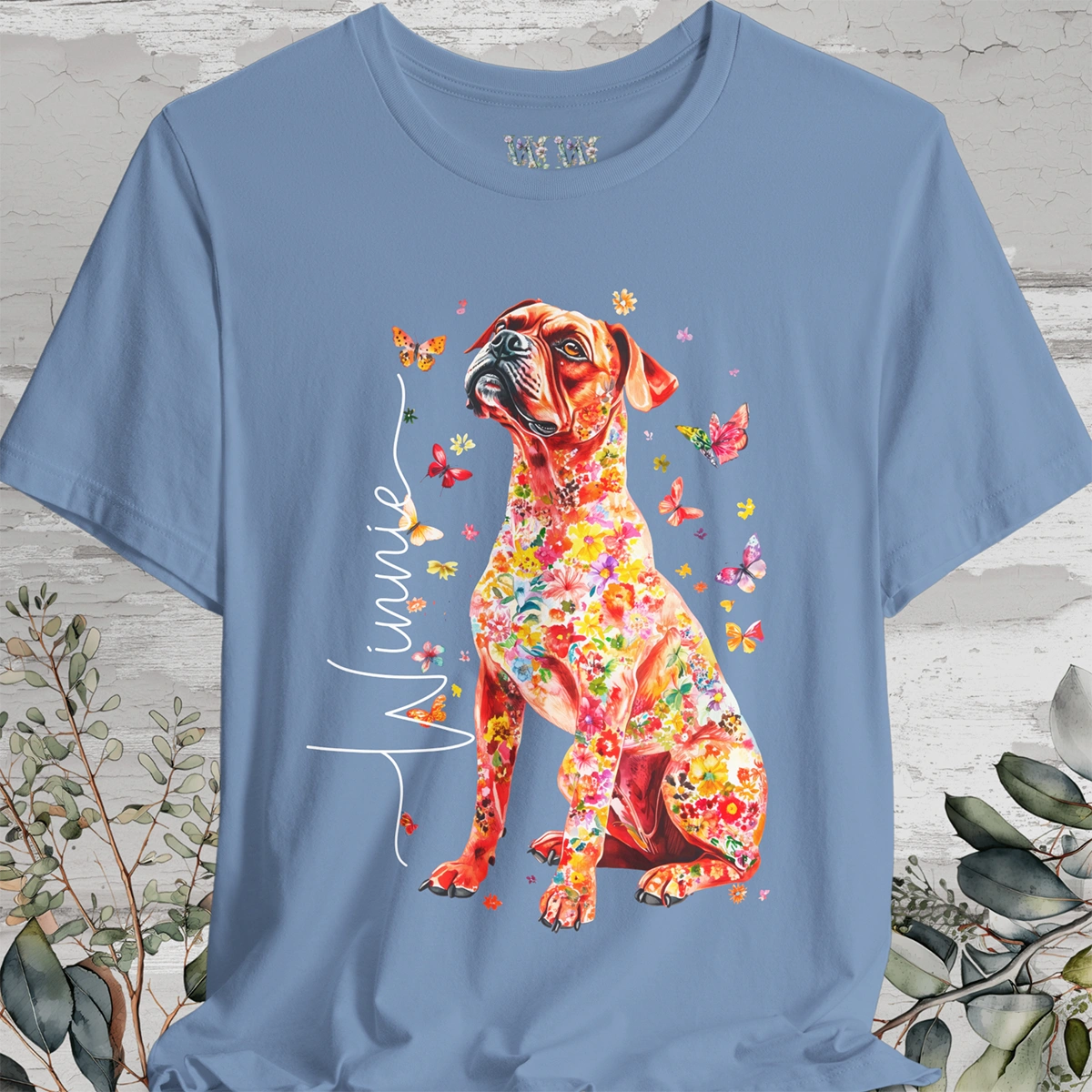 Boxer #2 Floral Personalized T shirt