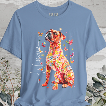 Boxer #2 Floral Personalized T shirt