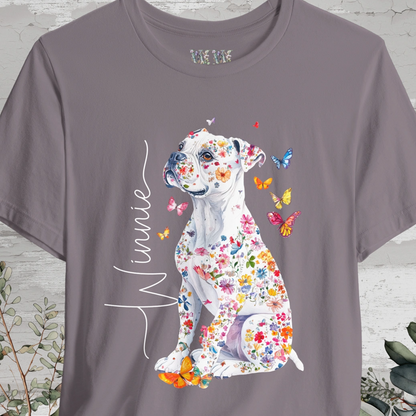 Boxer #3 Floral Personalized T shirt