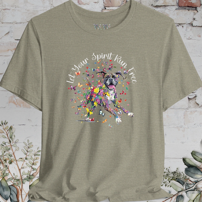 Boxer 'Let your spirit run free' T shirt