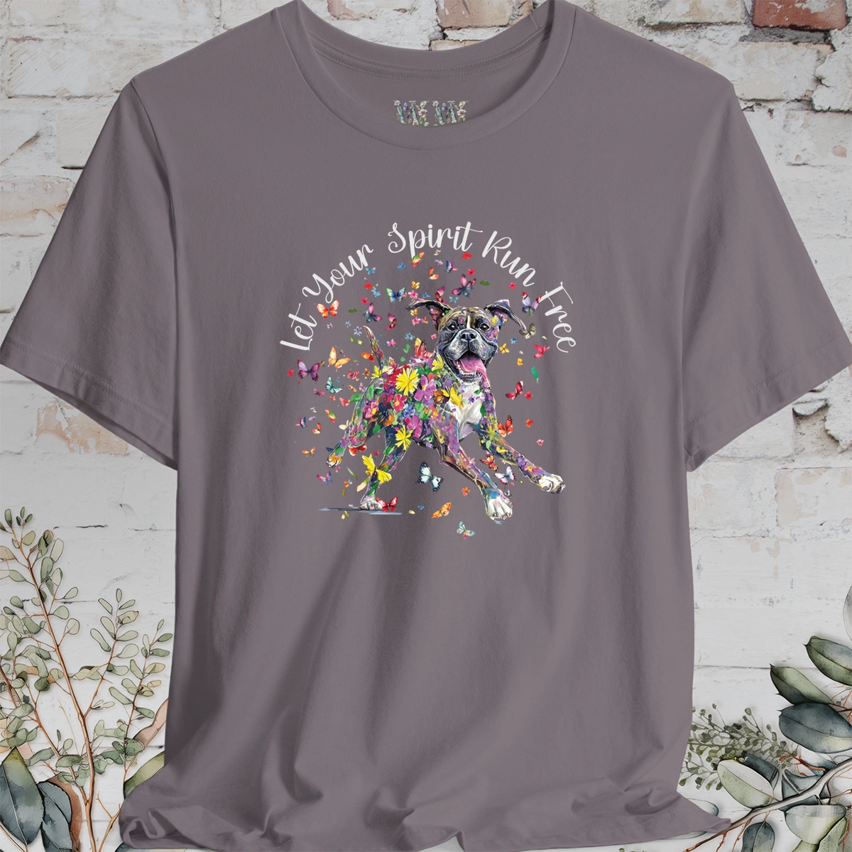 Boxer 'Let your spirit run free' T shirt