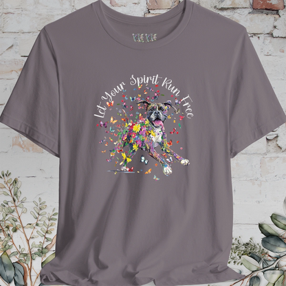 Boxer 'Let your spirit run free' T shirt