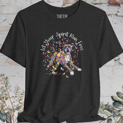 Boxer 'Let your spirit run free' T shirt