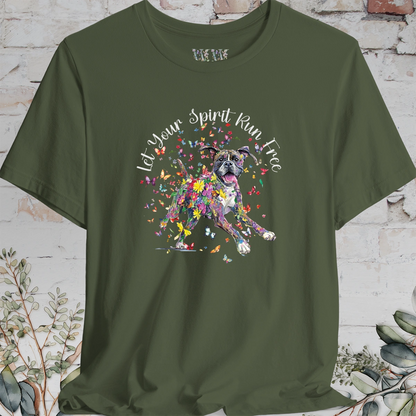 Boxer 'Let your spirit run free' T shirt