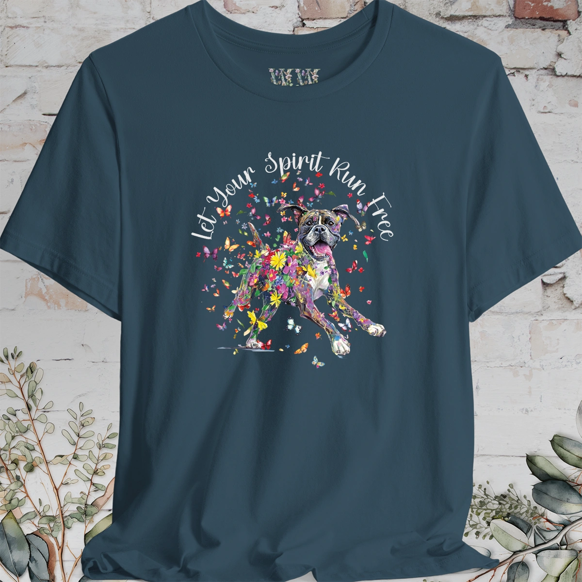 Boxer 'Let your spirit run free' T shirt