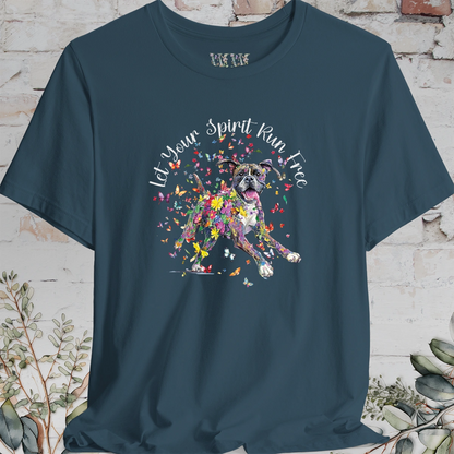 Boxer 'Let your spirit run free' T shirt