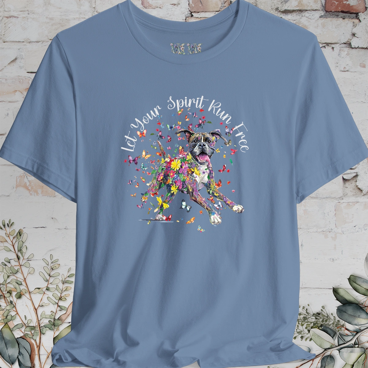Boxer 'Let your spirit run free' T shirt