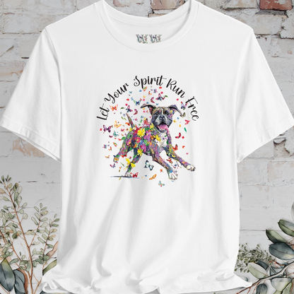 Boxer 'Let your spirit run free' T shirt