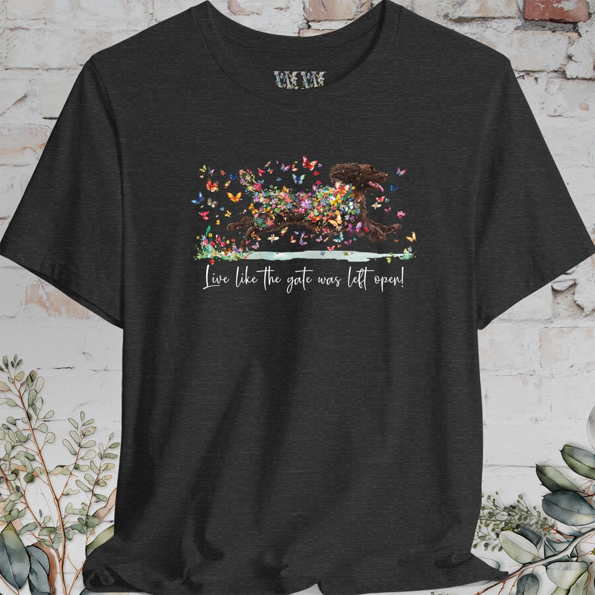 Boykin Spaniel #1 'Live like the gate was left open' T shirt
