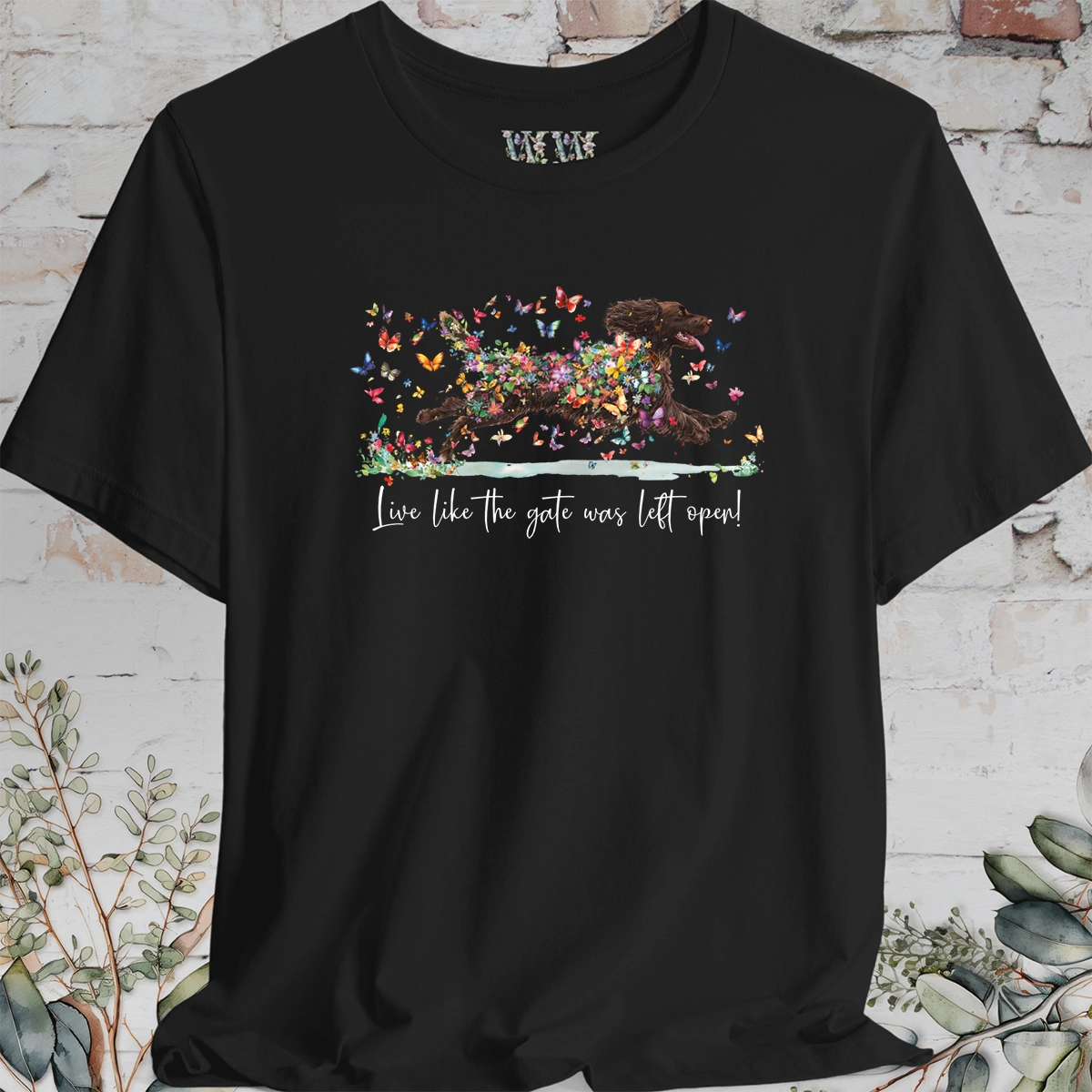 Boykin Spaniel #1 'Live like the gate was left open' T shirt