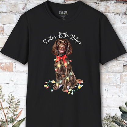Boykin Spaniel Santa's little helper. unisex T shirt