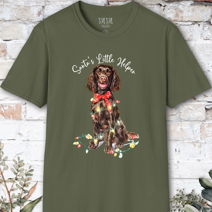 Boykin Spaniel Santa's little helper. unisex T shirt