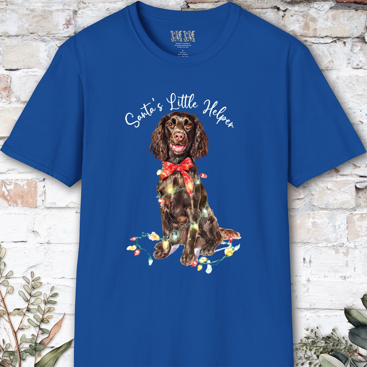 Boykin Spaniel Santa's little helper. unisex T shirt