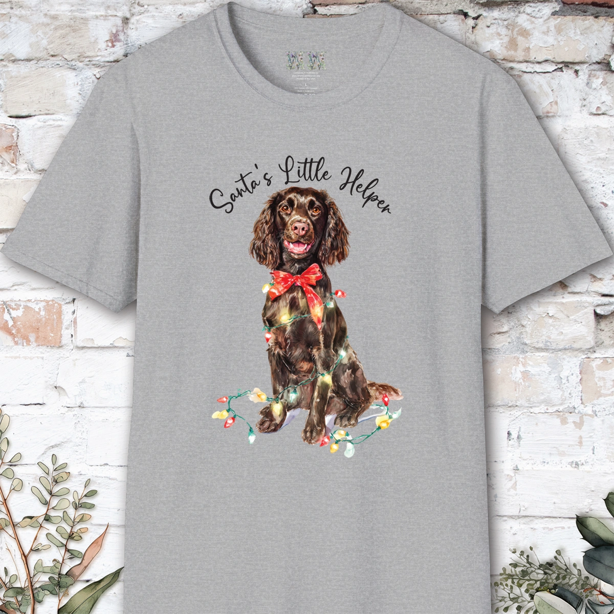 Boykin Spaniel Santa's little helper. unisex T shirt