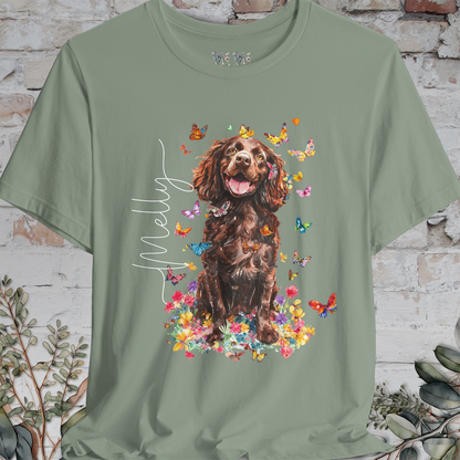 Boykin Spaniel Floral Personalized T shirt