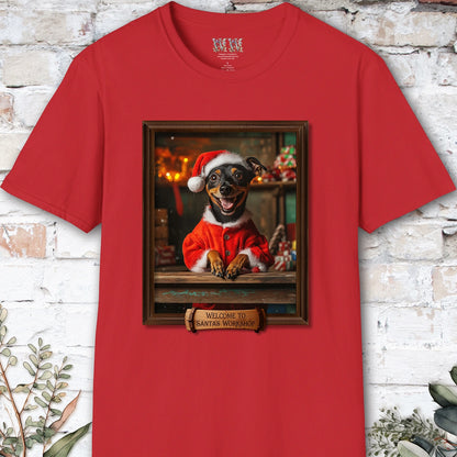 British Manchester Terrier Santa's Workshop Unisex T shirt