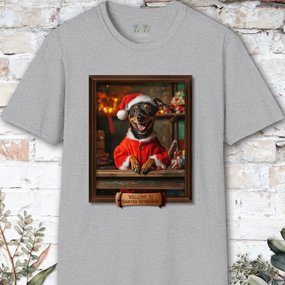 British Manchester Terrier Santa's Workshop Unisex T shirt