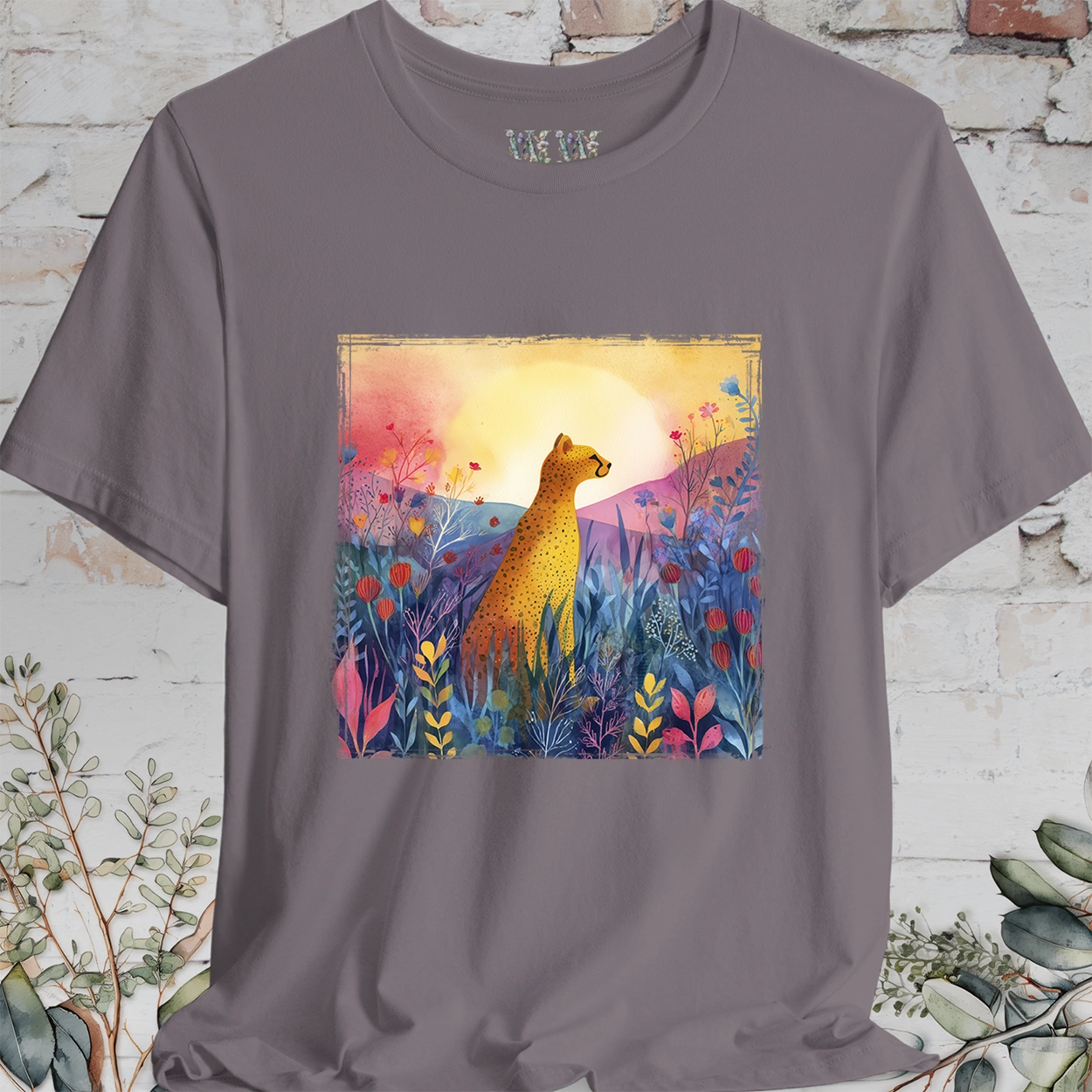 Cheetah Sunrise #1 unisex T shirt