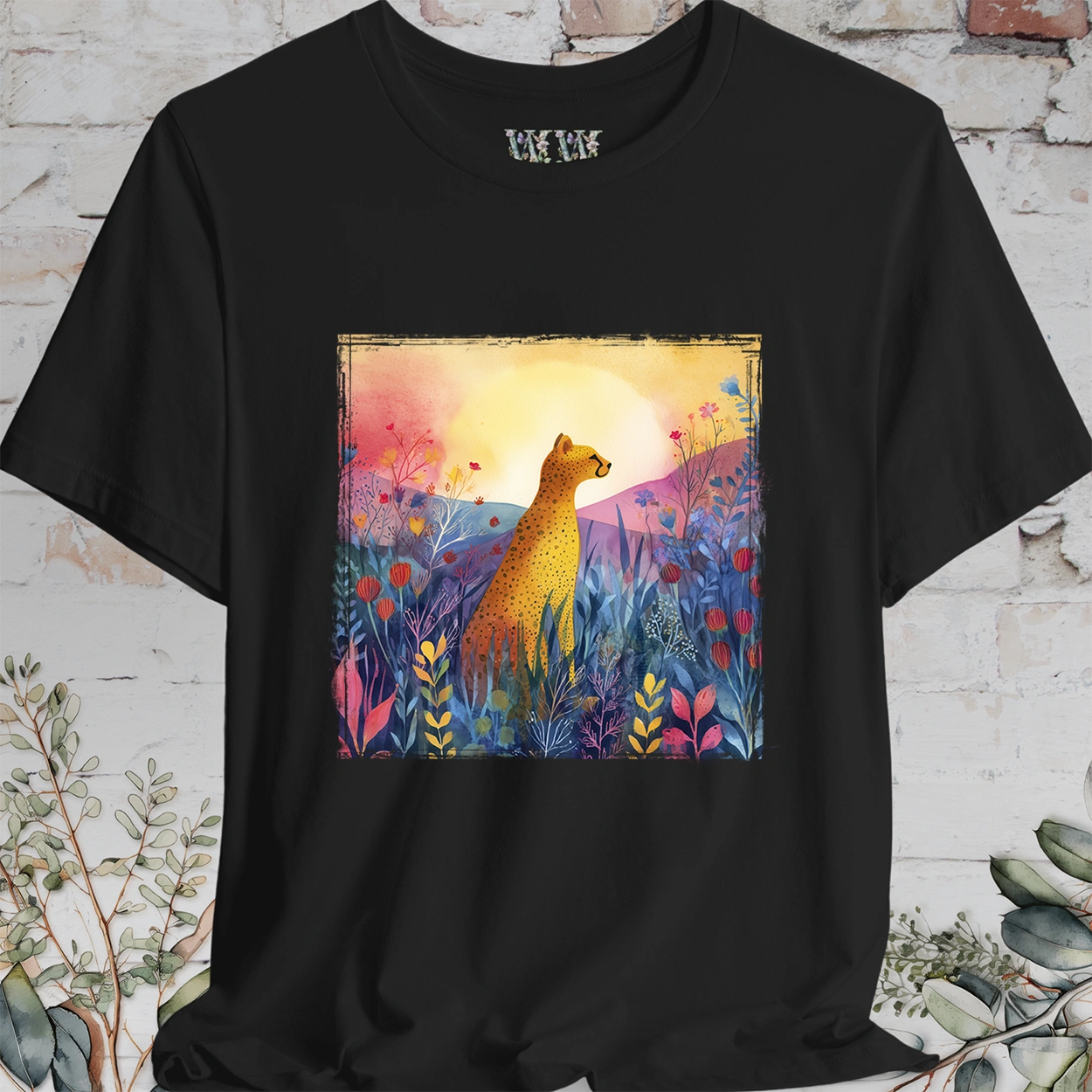 Cheetah Sunrise #1 unisex T shirt