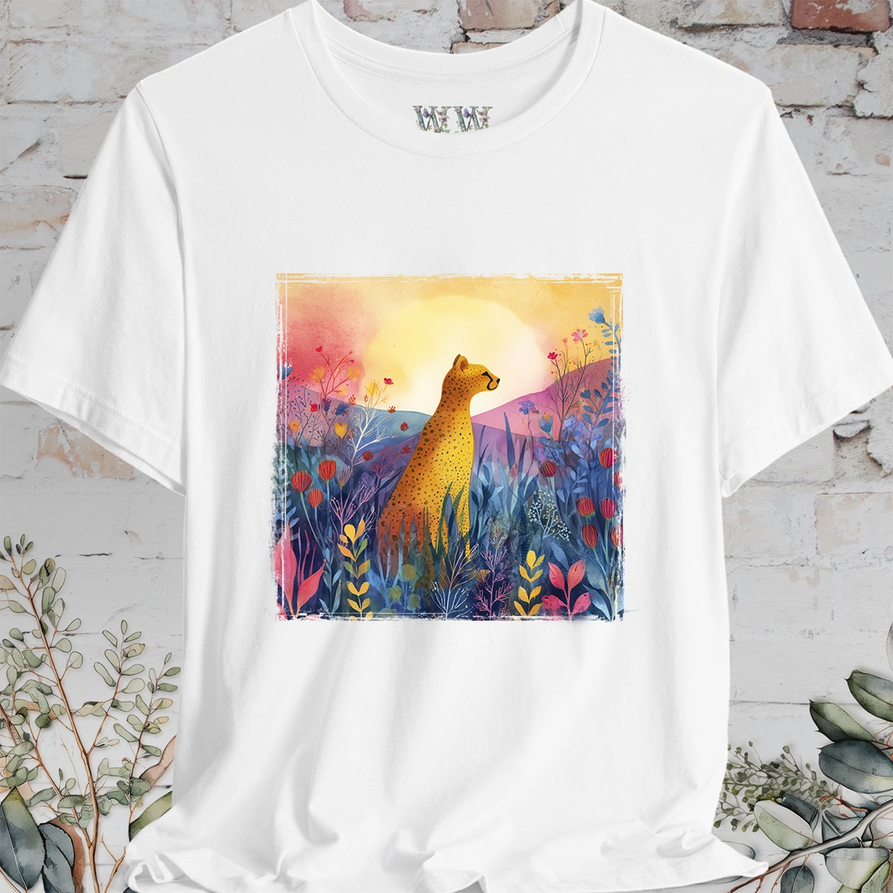 Cheetah Sunrise #1 unisex T shirt