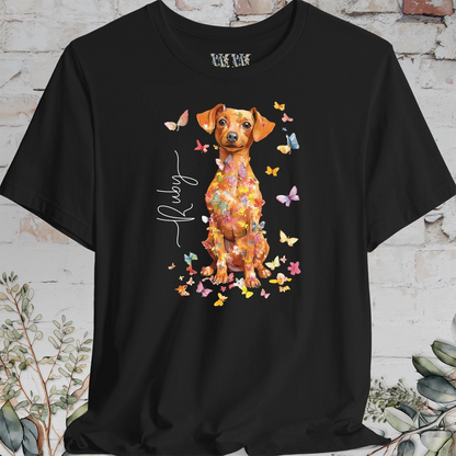 Chiweenie #2, Personalised Floral Butterfly T shirt