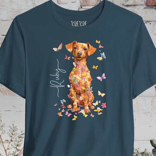 Chiweenie #2, Personalised Floral Butterfly T shirt
