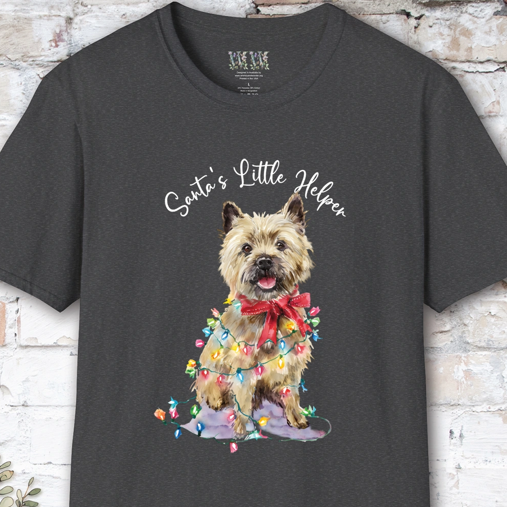 Cairn Terrier #1 Santa's little helper. unisex T shirt
