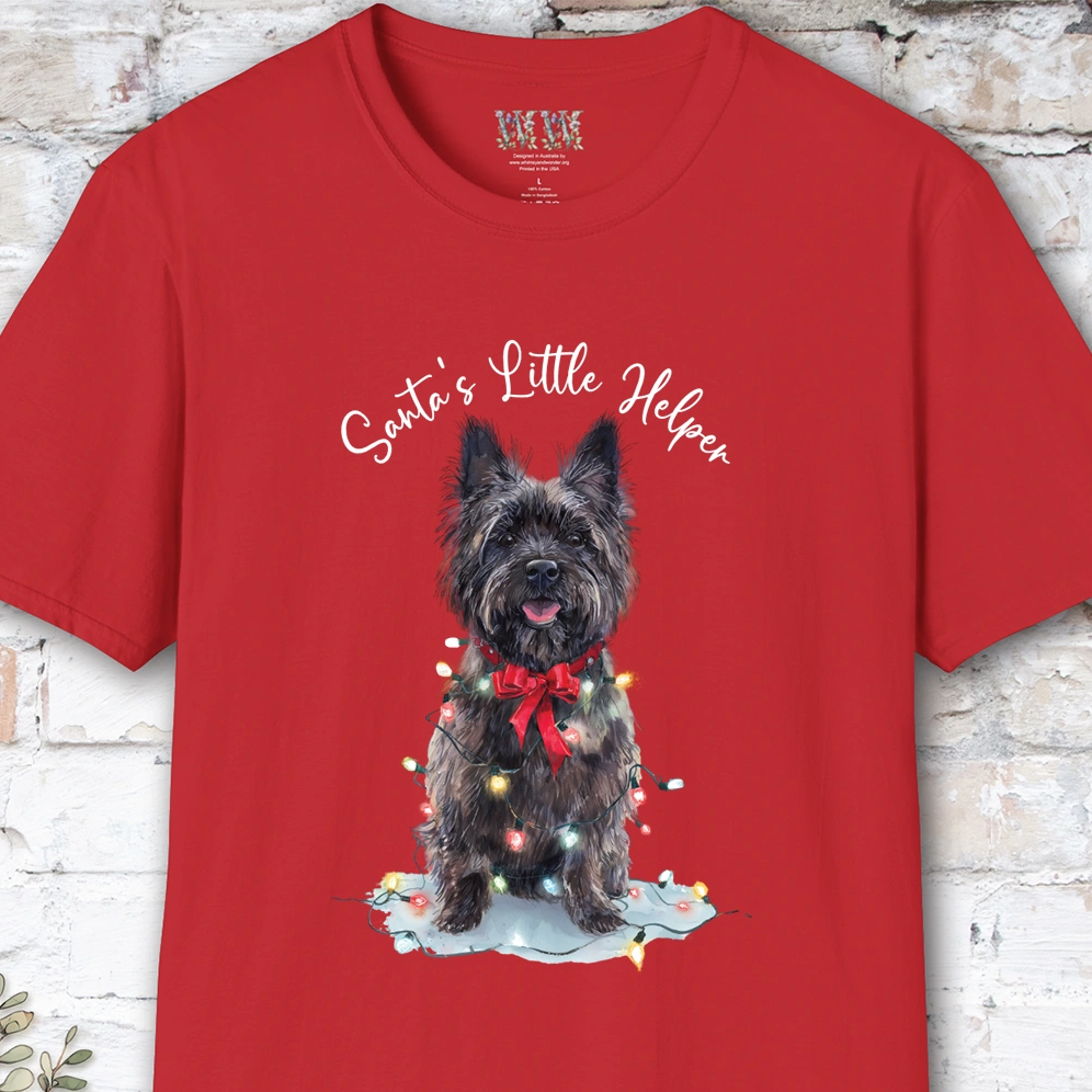 Cairn Terrier #2 Santa's little helper. unisex T shirt