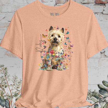 Cairn Terrier #3 Floral Butterfly personalized unisex T shirt